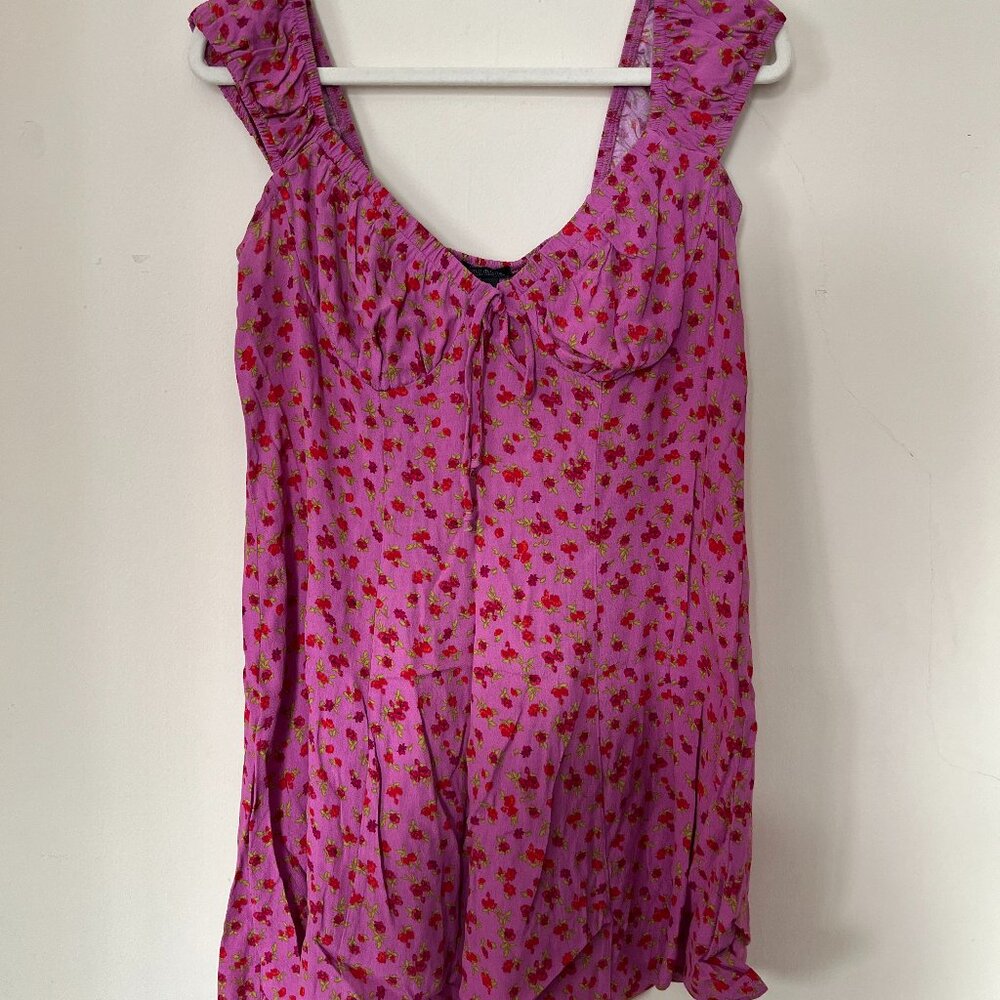 Wild fable print mini dress with v-neck